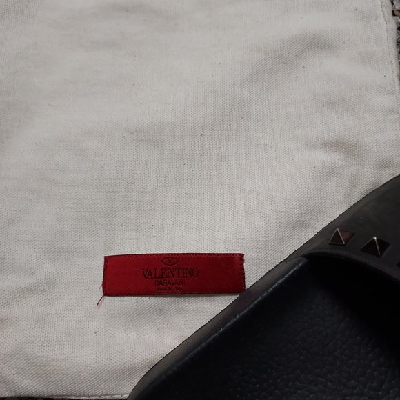 VALENTINO ROCKSTUD RUBBER SLIDER SANDAL EU 36 US 6 - Picture 7 of 12